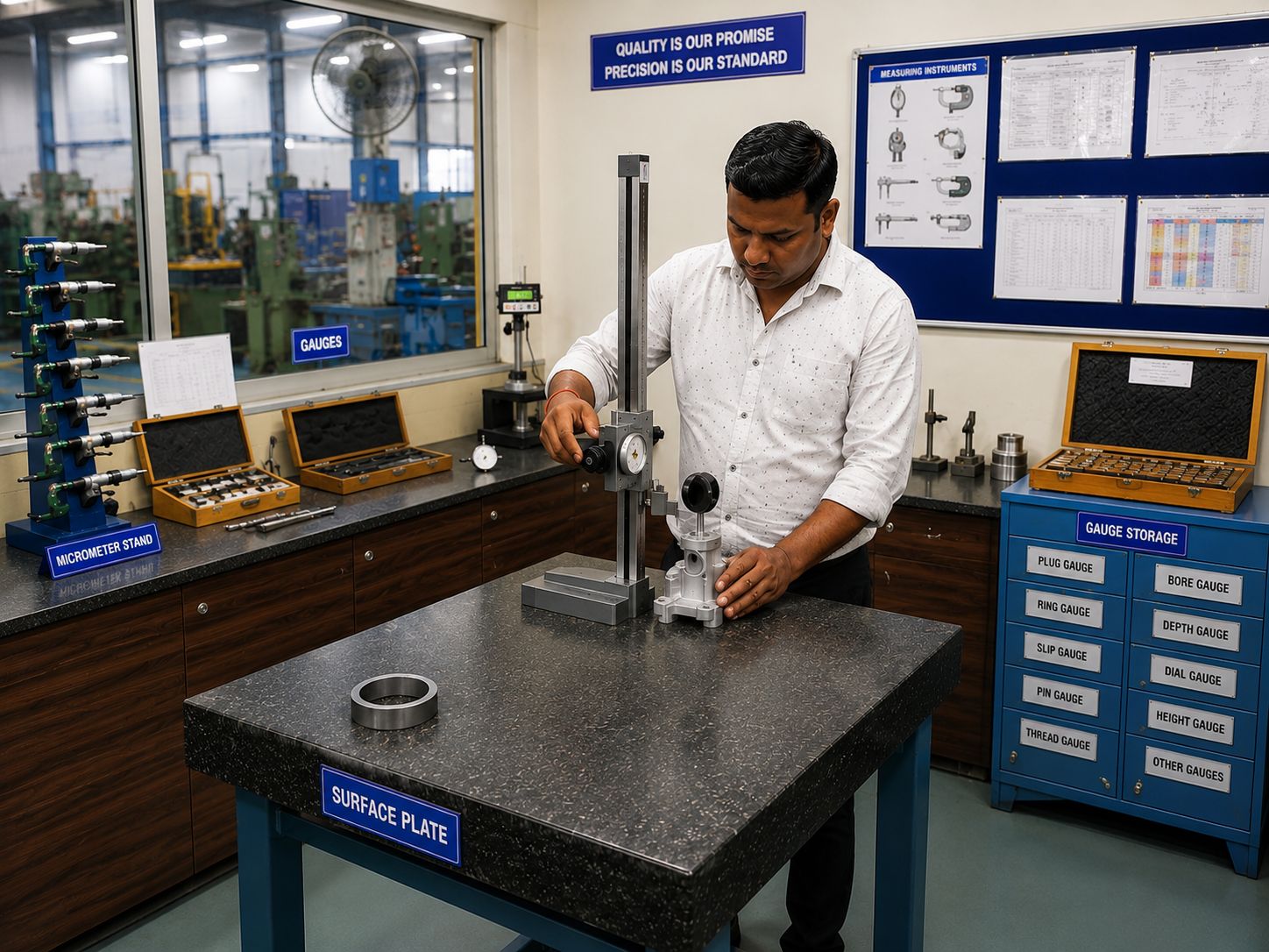 Quality inspection — CMM verification of gravity casting